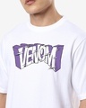 Shop Men's White Venom Graphic Printed Oversized T-shirt