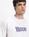 Shop Men's White Venomized Graphic Printed Oversized T-shirt