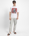 Shop Men's White Villain Graphic Printed Oversized T-shirt