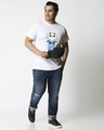 Shop Men's White Vroom Panda Graphic Printed Plus Size T-shirt-Design