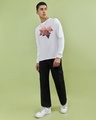 Shop Men's White Wander Geometry Graphic Printed Oversized T-shirt