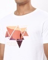 Shop Men's White Wander Geometry T-shirt