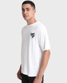 Shop Men's White Warrior King Graphic Printed Oversized T-shirt-Design