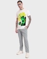 Shop Men's White Watching You Change Colours Graphic Printed T-shirt-Full
