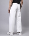 Shop Men's White Baggy Wide Leg Jeans-Design