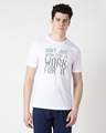 Shop Men's White Work for It Typography Slim Fit T-shirt-Front