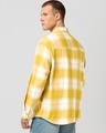 Shop Men's Yellow & White Checked Oversized Shirt-Design