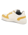 Shop Men's White & Yellow Color Block Sneakers-Design