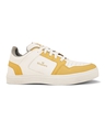 Shop Men's White & Yellow Color Block Sneakers