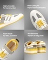 Shop Men's White & Yellow Lemonade Color Block Low Top Sneakers-Full