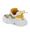Shop Men's White & Yellow Printed Sneakers