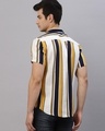 Shop Men's White & Yellow Striped Slim Fit Shirt-Full