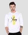 Shop Men's White Young Forever Typography T-shirt-Front