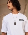 Shop Men's White Zoro Graphic Printed Oversized T-shirt