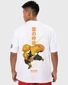 Shop Men's White Thunder Breathing Zenitsu Graphic Printed Oversized T-shirt-Design