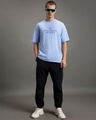 Shop Men's Windsurfer Blue No Place Like Typography Oversized T-shirt