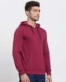 Shop Men's Winter Fleece Red Plum Hoodie-Design