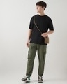 Shop Men's Winter Moss Green Oversized Cargo Joggers