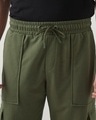 Shop Men's Winter Moss Green Oversized Cargo Joggers