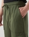 Shop Men's Winter Moss Green Oversized Cargo Joggers