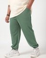Shop Men's Winter Moss Green Oversized Plus Size Acid Wash Joggers-Design