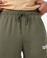 Shop Men's Winter Moss Green Nasa Typography Oversized Joggers