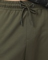 Shop Men's Winter Moss Green Super Loose Fit Cargo Joggers