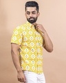 Shop Men's Yellow All Over Jaipuri Printed Shirt-Design