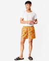 Shop Men's Yellow All Over Printed Boxers