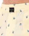 Shop Men's Yellow All Over Skater Printed Cotton Boxers