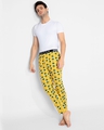 Shop Men's Yellow All Over Tea Kettles Printed Cotton Pyjamas