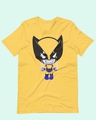 Shop Men's Yellow Angry Kid Graphic Printed T-shirt-Full