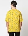 Shop Men's Yellow All Over Printed Oversized T-shirt