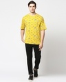 Shop Men's Yellow AOP Oversized T-shirt