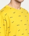 Shop Men's Yellow AOP Oversized T-shirt