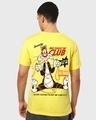 Shop Men's Yellow Bad Puddy Tat Club Graphic Printed T-shirt-Design