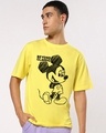 Shop Men's Yellow Beyond Classic Graphic Printed Oversized Fit T-shirt-Front