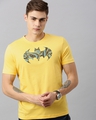Shop Men's Yellow & Black Batman Printed Rogue T-shirt-Front