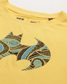 Shop Men's Yellow & Black Batman Printed Rogue T-shirt-Full