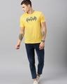 Shop Men's Yellow & Black Batman Printed Rogue T-shirt