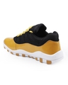 Shop Men's Yellow & Black Color Block Sneakers-Design