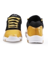 Shop Men's Yellow & Black Color Block Sneakers