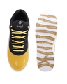 Shop Men's Yellow & Black Color Block Sneakers