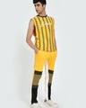 Shop Men's Yellow & Black Color Block Track Pants-Design