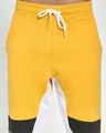 Shop Men's Yellow & Black Color Block Track Pants-Full