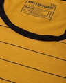 Shop Men's Yellow & Black Colourblocked Tank Top-Full