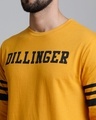 Shop Men's Yellow & Black Graphic Print T-shirt-Full