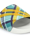 Shop Men's Yellow & Blue Checked Sliders