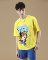 Shop Men's Yellow Bong Guy Graphic Printed Oversized T-shirt-Design