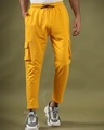 Shop Men's Yellow Cargos-Front